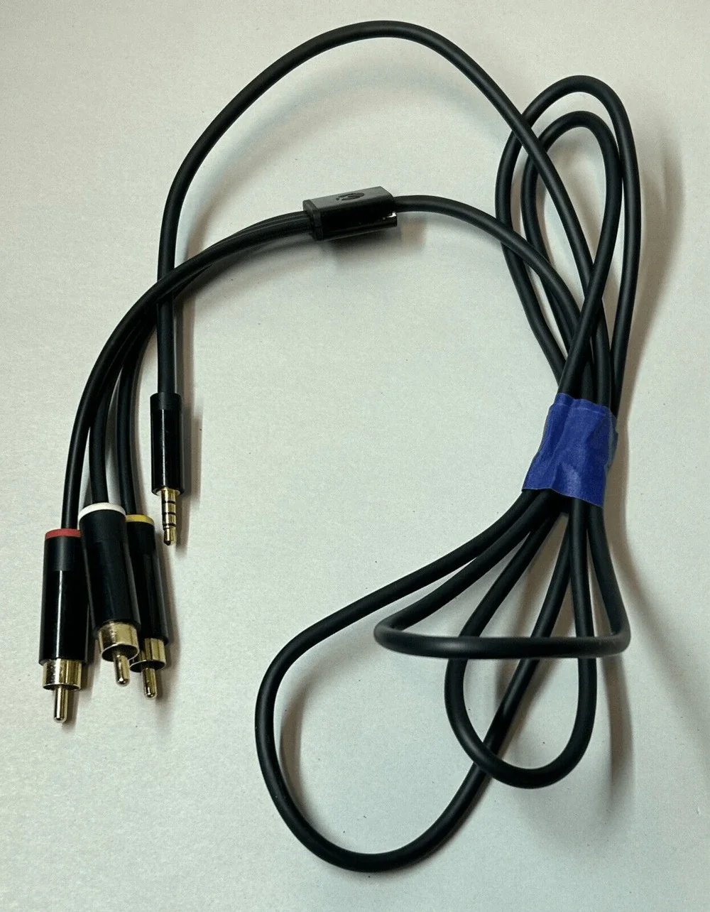 XBOX 360 AV Chord Authentic Microsoft Works Perfectly RCA Red Yellow White
